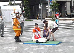 消防のデモンストレーションを実施(奈良）